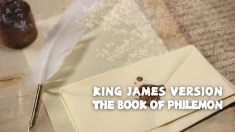 The Book of Philemon KJV | Audio Bible (FULL) #KJV #audiobible #audiobook #Philemon #bible