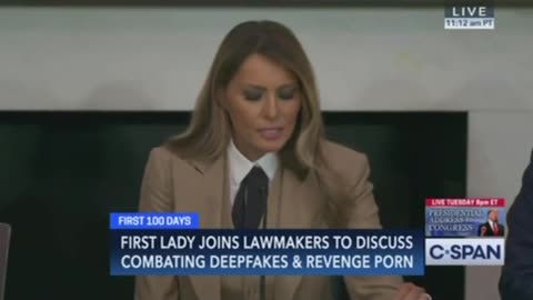 FLOTUS Melania Trump Speaks at Capitol Hill to Advocate for the ‘Take It Down Act’