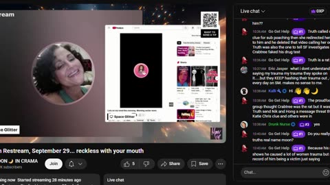Live with Restream, September 29... reckless with your mouth