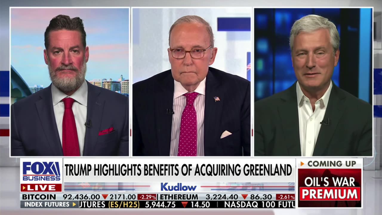 Joining Kudlow on Fox Business to Discuss Potential U S Territory Expansion