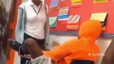 Girl Gets A Taste Of Her Own Medicine For Harassing A Boy In Class