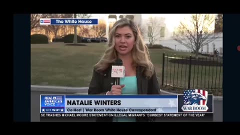 Natalie Winters Calls Out the Mainstream Media To Their Face In Front Of The White House