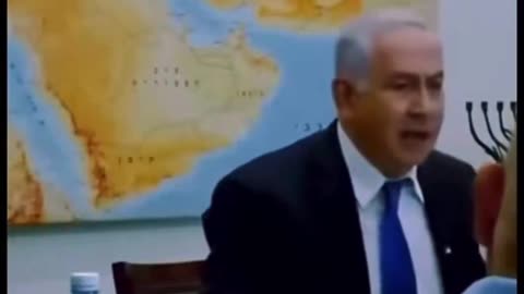 The calm Bibi Netanyahu, you don’t see speaking English, with standing ...
