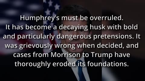 Presidential Power to Fire - Gen. D. John Sauer