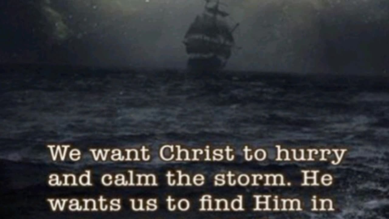 DURING YOUR STORM, FIX YOUR EYES ON JESUS, NOT ON THE STORM !