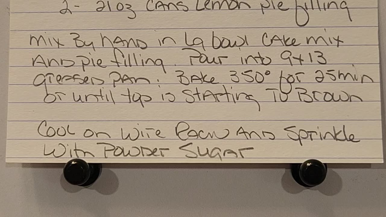 2 ingredient recipe for Lemon Cake