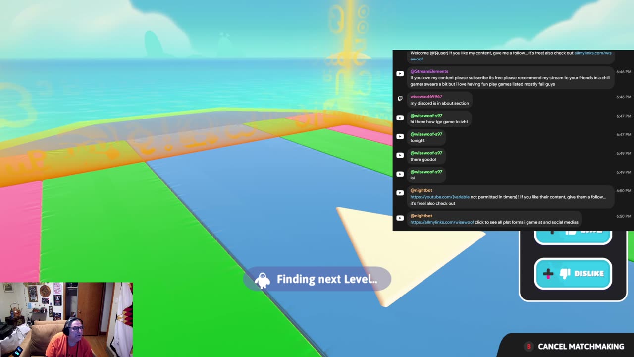 chill streamer playing fall guys & sonic rumble