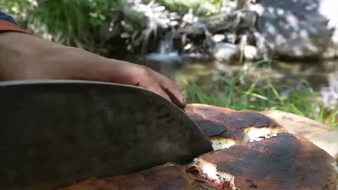 Taş Baskı Bazlama Tost 🥙 Stone Pressed Flat Bread Toast 🥙