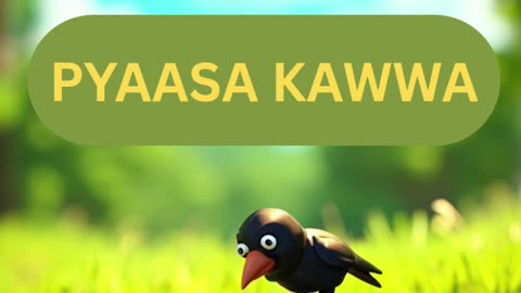 Ek Pyaasa Kawwa | Moral Story for Kids | Hindi Animated Rhyme | Toddler Creative Hub