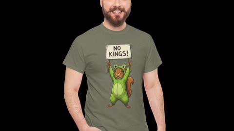 No Kings Protest Frog Squirrel