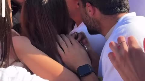 Emily Damari and Gali and Ziv's friends receive a picture of Gali