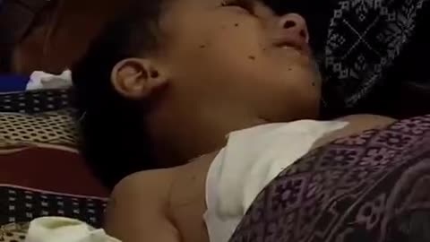 Palestinian boy Yahya Sharabati suffered serious injuries