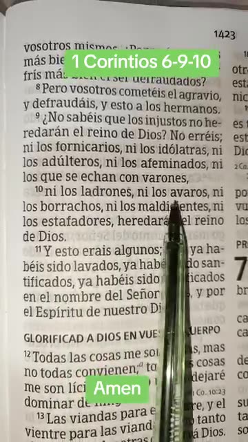 Corintios 1-6 - Quienes no entraran el Reino de DIOS