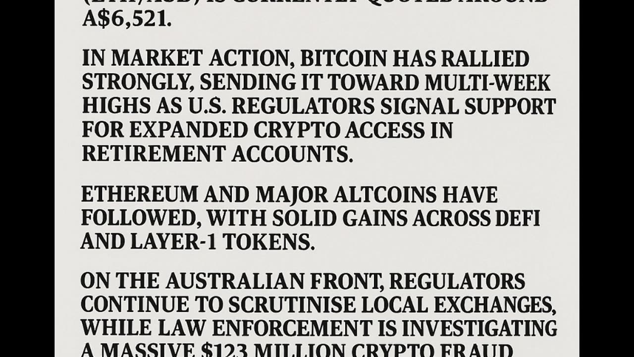 Altcoins surge with DeFi and Layer-1 tokens joining the rally.