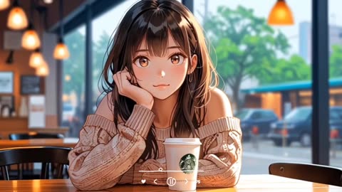 Relaxing Lofi music with cafe aesthetic and Lofi girl