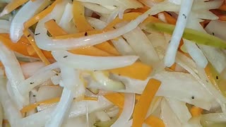 Easy Carrot and Radish Salad #cooking #recipe #food #shorts #salad