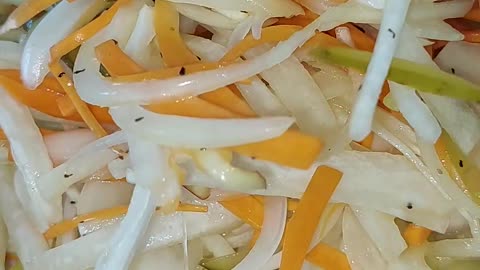 Easy Carrot and Radish Salad #cooking #recipe #food #shorts #salad