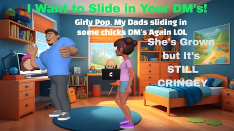 Why is this man's daughter cringing? "I Want to slide in your DM's" New Song