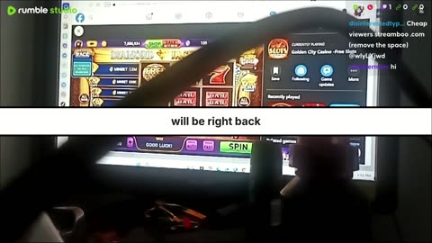 Just doing some slots and doing a lot of things and I guess betting