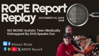 "NO MORE!": Medically Kidnapped Autistic Teen Speaks Out
