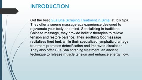 Get the best Gua Sha Scraping Treatment in Simei