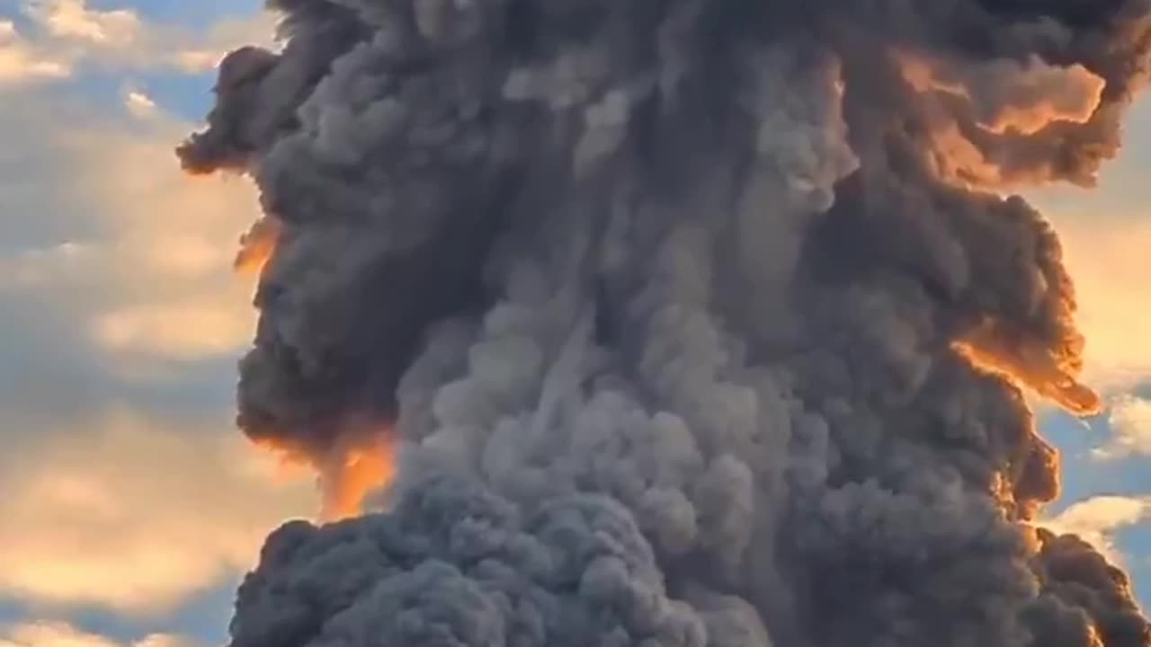 Spectacular footage of the eruption of the Skurujima volcano on the island of
