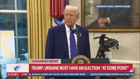 TRUMP. Reporter: do you consider Ukraine as an equal participant in this peace process?