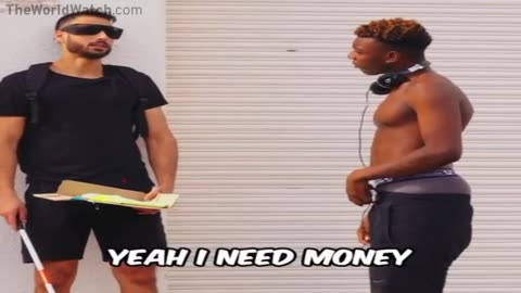 You can literally see the usual suspect plot and steal from a blind man.