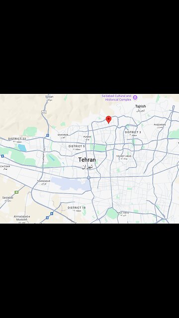 Footage of the scenes at central square of Saadat Abad in Tehran, Iran.