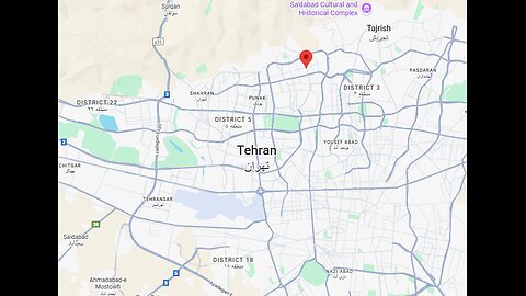 Footage of the scenes at central square of Saadat Abad in Tehran, Iran.