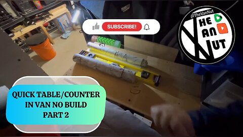 QUICK TABLE/COUNTER IN VAN NO BUILD PART 2