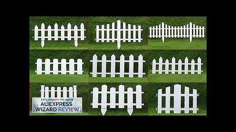 1pc White Pvc Plastic Fence European Style Garden Fence Suitable For Driveway Review