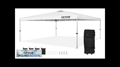 VEVOR Pop Up Canopy Tent 10 x 10 ft 250 D PU Review