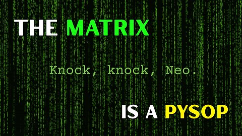 The Matrix - It Broke You.