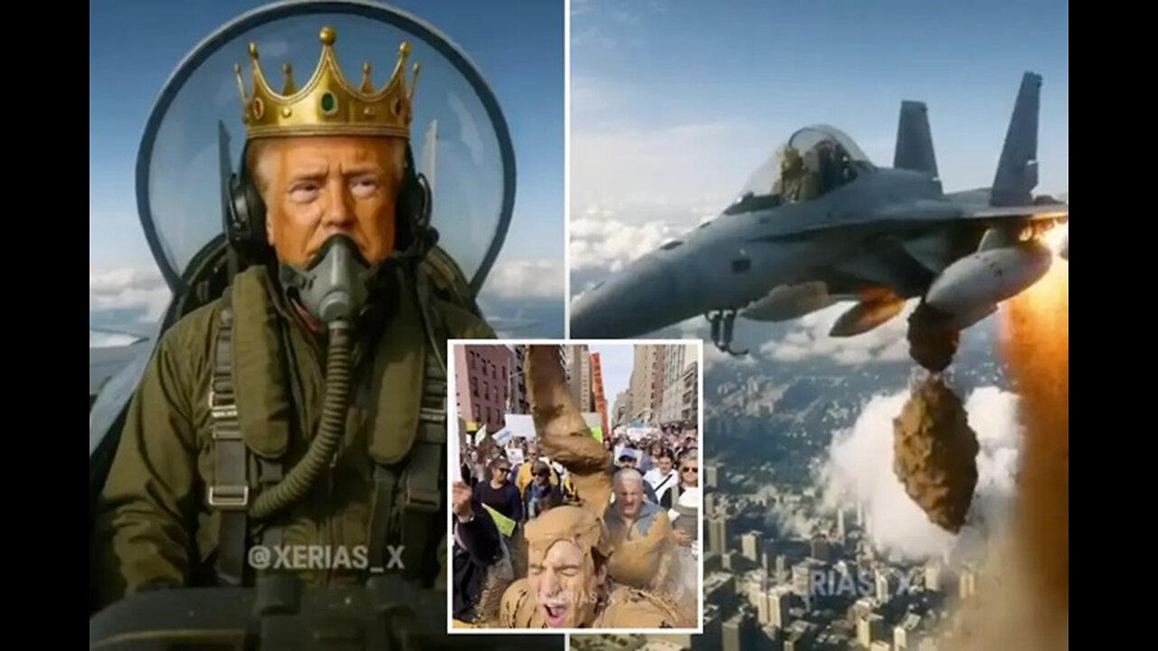 Trump Posts King Trump Dropping Poop Bombs On His Political Opposition