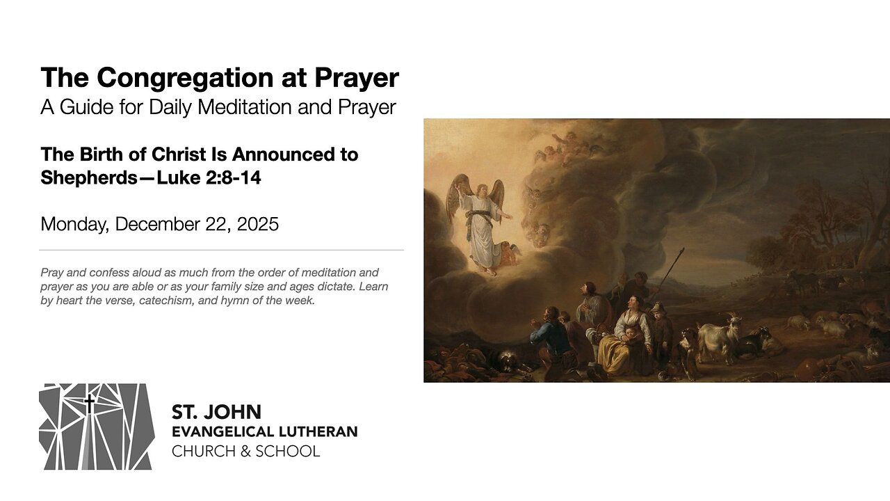 The Birth of Christ Is Announced to Shepherds—Luke 2:8-14