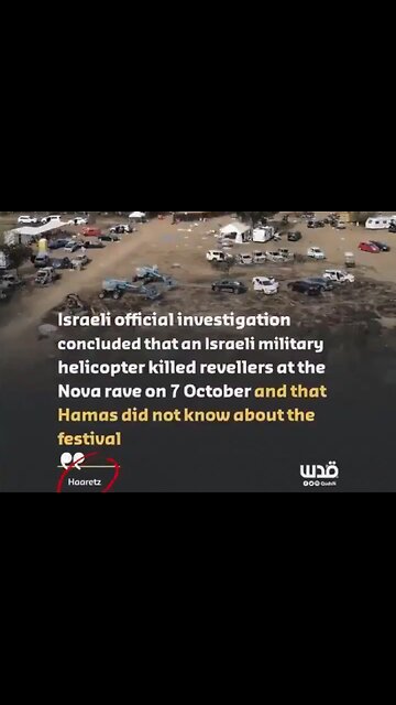 Israel ADMITS it KILLED its own PEOPLE at the Nova Music Festival on October 7th