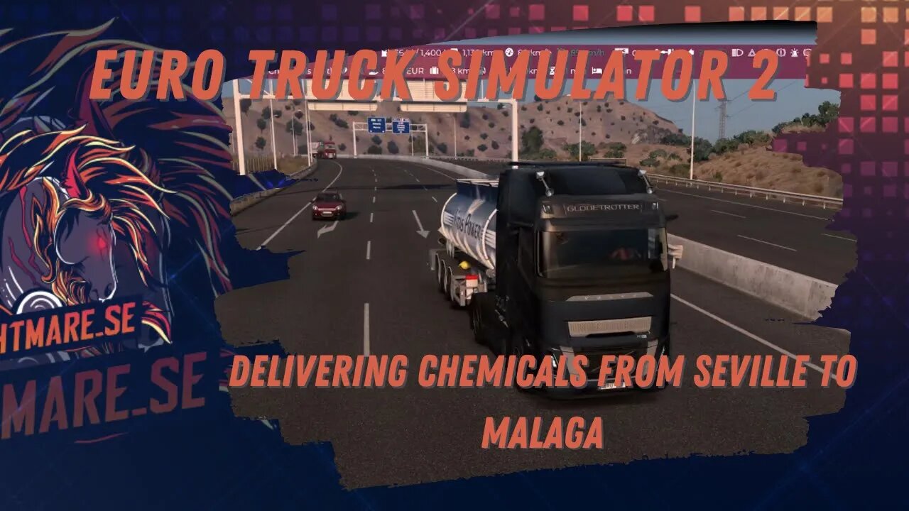 Hauling chemicals from Seville to Malaga in Euro Truck Simulator 2