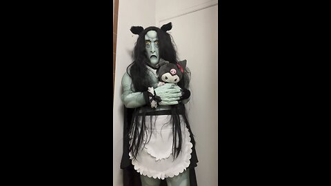 “Vampire Squidward” Cat Maid Kuromi Cosplay July 2022