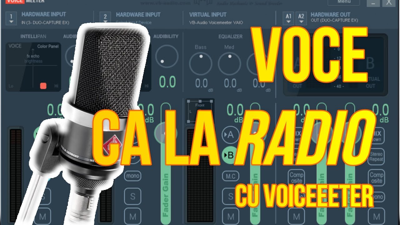 VoiceMeeter - Setari microfon / Voce ca la Radio