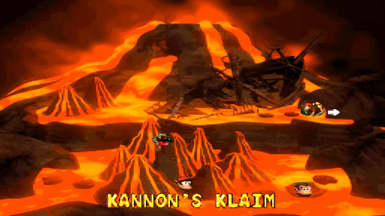 DONKEY KONG COUNTRY 2™ : DIDDY'S KONG QUEST™ / ACT 2. CROCODILE CAULDRON / A2#2. KANNON'S KLAIM! DK