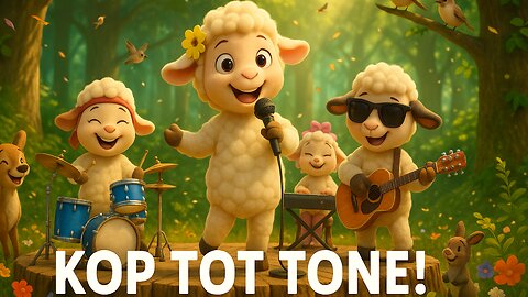 Afrikaanse Bybel liedjie vir Kinders 🎶💁🏻‍♀️ Kop tot Tone! | Lyric Lambs