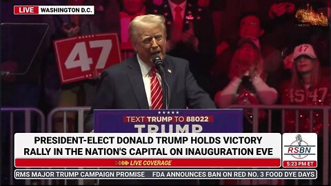 President Donald J Trump Final Rally Washington DC Jan 19 2025