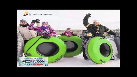 Heavy Duty Inflatable Snow Tube Hard Bottom Sledge Sled With Rubber Review