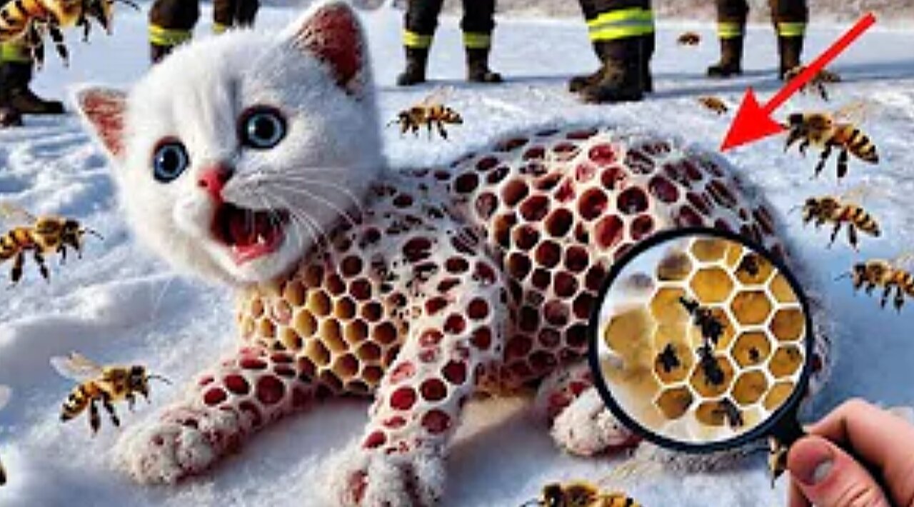 Rescue team saves a hive-infested kitten | Kitten rescue