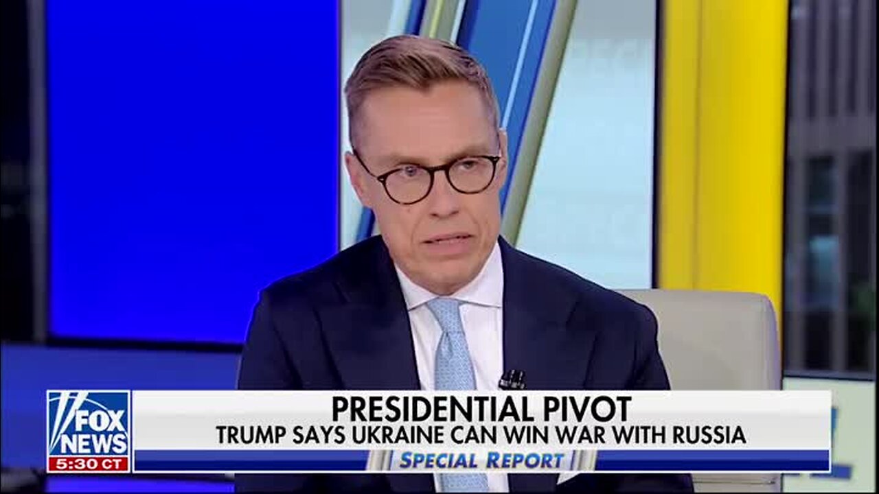 Brit Hume on Trump Now Saying Ukraine Can Win the War: He Didn’t Promise To Do Anything, He ‘Just Changed His Tune’ on the Possible Outcome