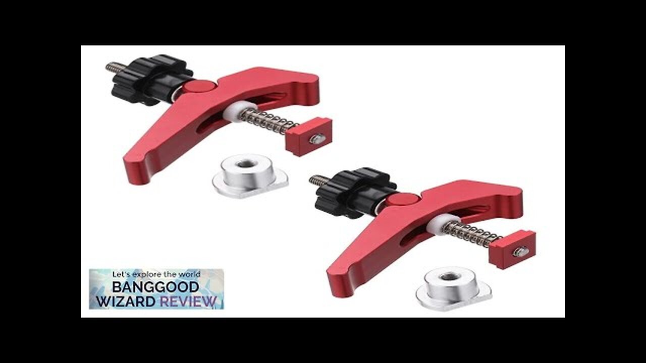 HONGDUI 2 Pcs Red Quick Acting Hold Down Clamp Aluminum Alloy T-Slot Review