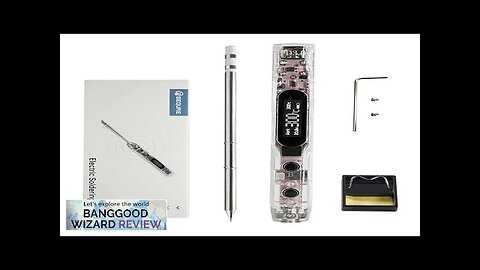 SEQUER SI012 Pro T12-B2 Max Portable OLED Soldering Iron with Color Ambience Review