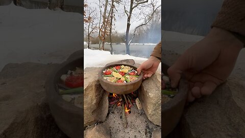 Kiremitte Hamsi Buğulama ❄️ 🐟 cooking steamed anchovies in tile