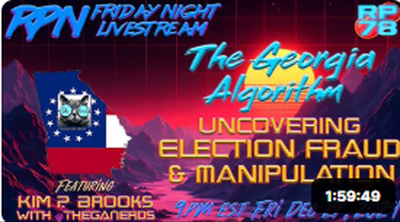 Exposing the Georgia Election Fraud Algorithm with Kim Brooks on Fri Night Livestream